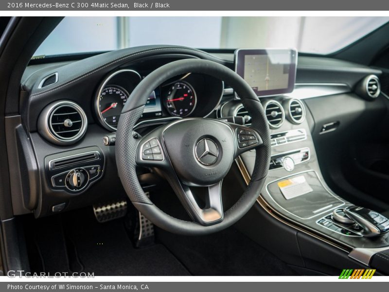 Black / Black 2016 Mercedes-Benz C 300 4Matic Sedan