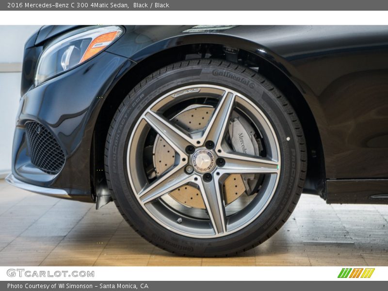 Black / Black 2016 Mercedes-Benz C 300 4Matic Sedan