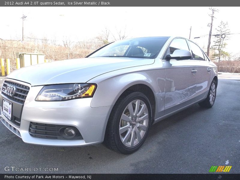 Ice Silver Metallic / Black 2012 Audi A4 2.0T quattro Sedan