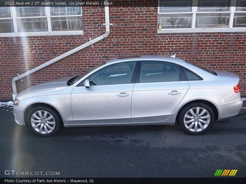 Ice Silver Metallic / Black 2012 Audi A4 2.0T quattro Sedan