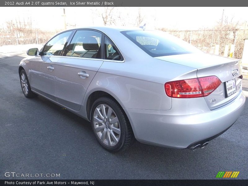 Ice Silver Metallic / Black 2012 Audi A4 2.0T quattro Sedan