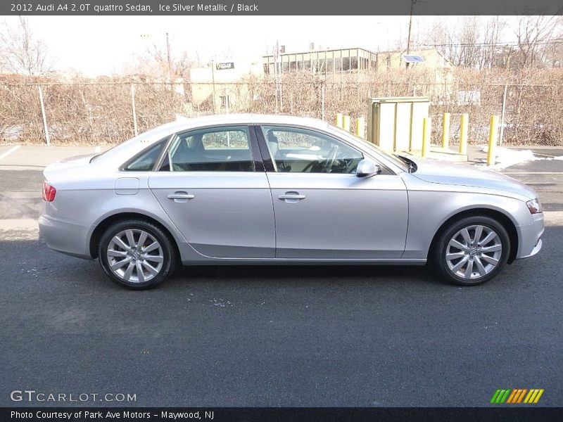 Ice Silver Metallic / Black 2012 Audi A4 2.0T quattro Sedan