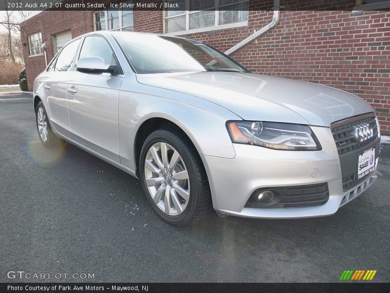 Ice Silver Metallic / Black 2012 Audi A4 2.0T quattro Sedan