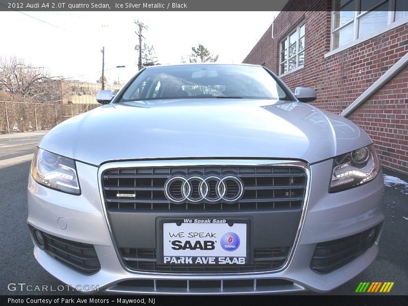 Ice Silver Metallic / Black 2012 Audi A4 2.0T quattro Sedan