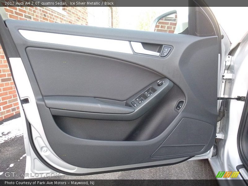Ice Silver Metallic / Black 2012 Audi A4 2.0T quattro Sedan