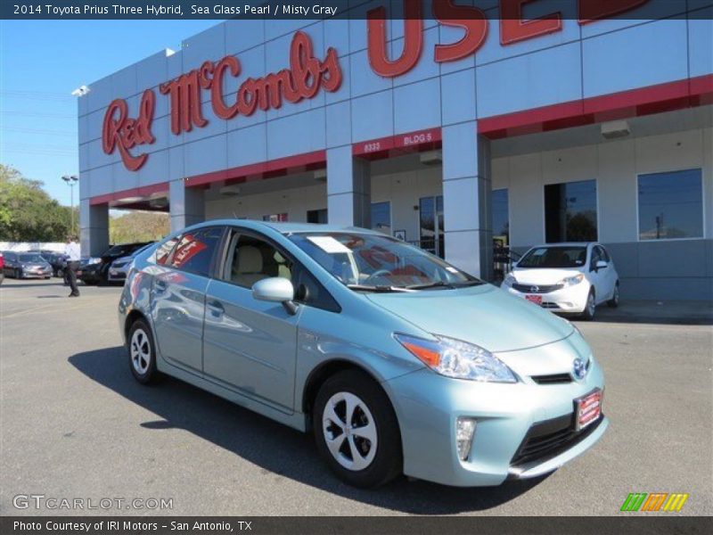 Sea Glass Pearl / Misty Gray 2014 Toyota Prius Three Hybrid