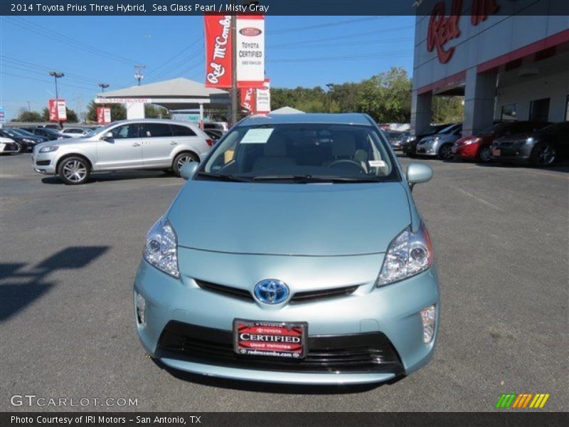Sea Glass Pearl / Misty Gray 2014 Toyota Prius Three Hybrid