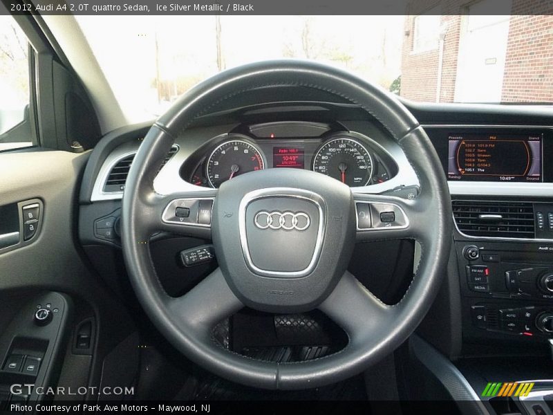 Ice Silver Metallic / Black 2012 Audi A4 2.0T quattro Sedan