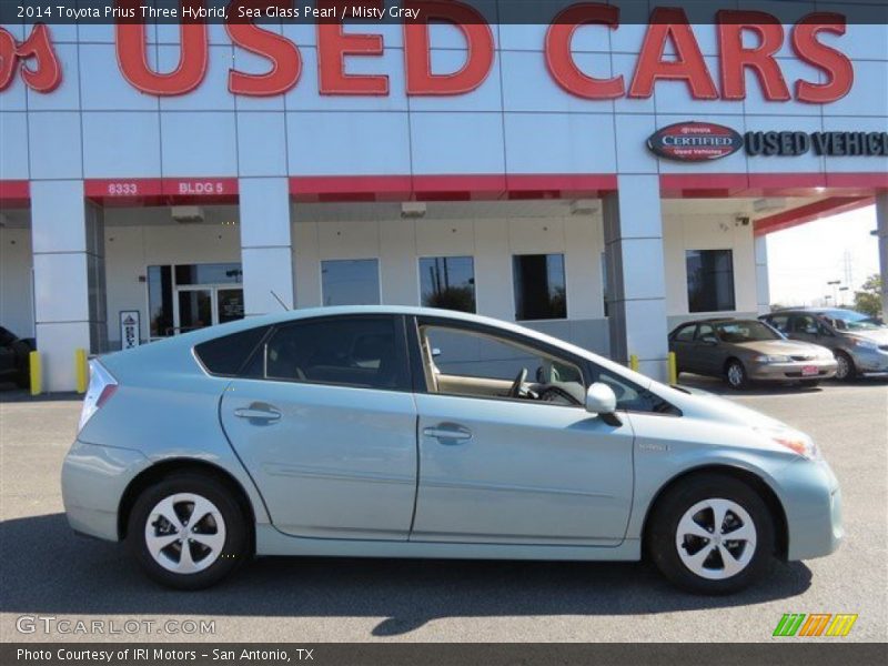Sea Glass Pearl / Misty Gray 2014 Toyota Prius Three Hybrid