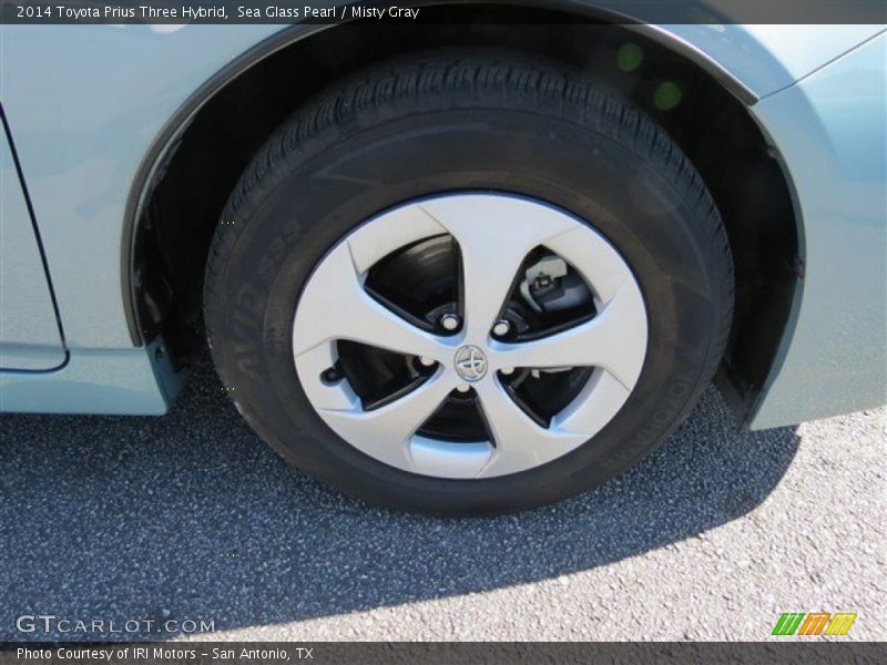 Sea Glass Pearl / Misty Gray 2014 Toyota Prius Three Hybrid