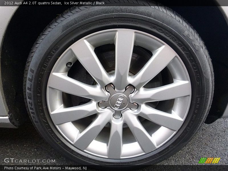 Ice Silver Metallic / Black 2012 Audi A4 2.0T quattro Sedan