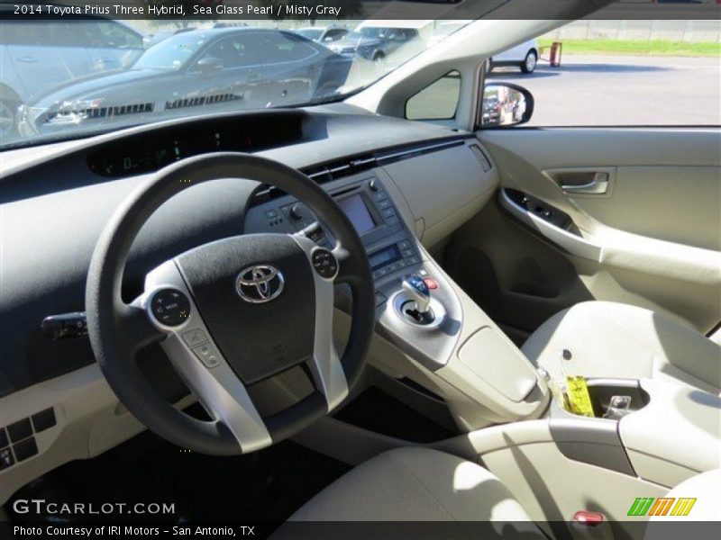 Sea Glass Pearl / Misty Gray 2014 Toyota Prius Three Hybrid