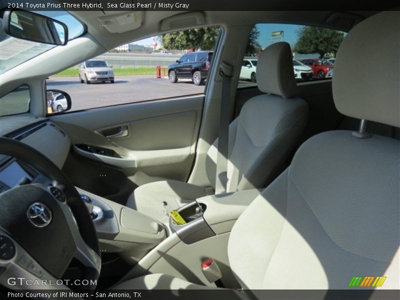 Sea Glass Pearl / Misty Gray 2014 Toyota Prius Three Hybrid