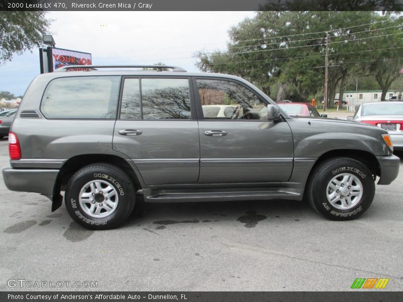 Riverock Green Mica / Gray 2000 Lexus LX 470