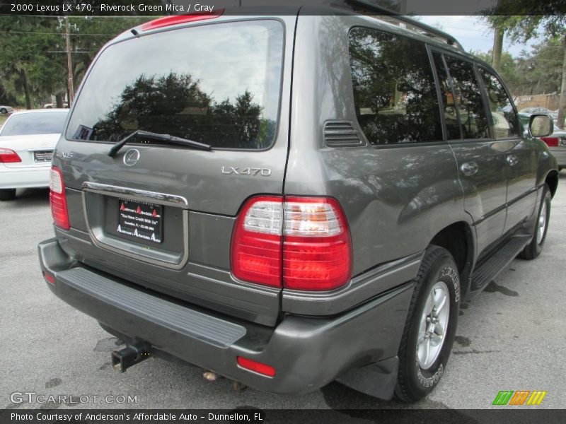 Riverock Green Mica / Gray 2000 Lexus LX 470