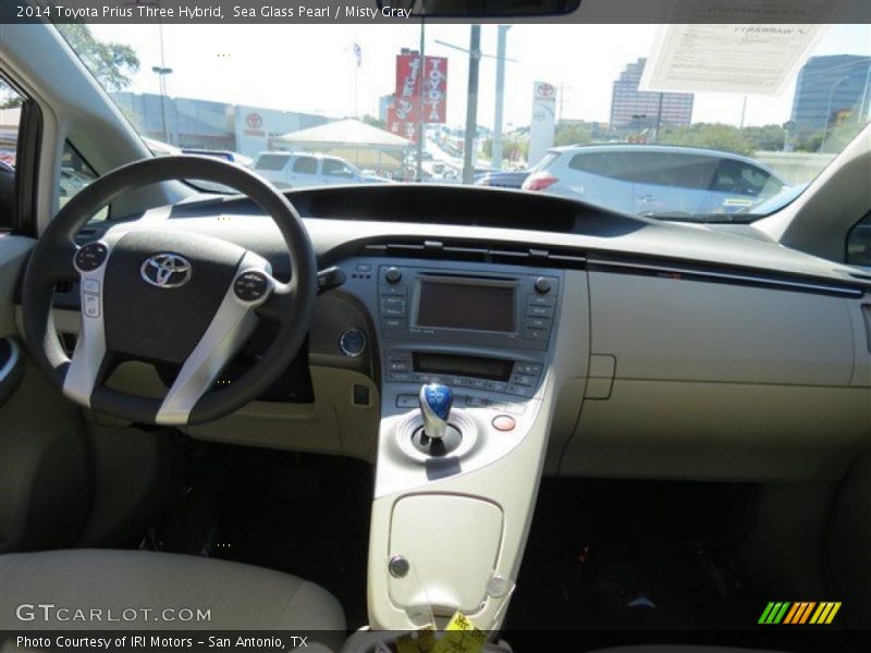 Sea Glass Pearl / Misty Gray 2014 Toyota Prius Three Hybrid