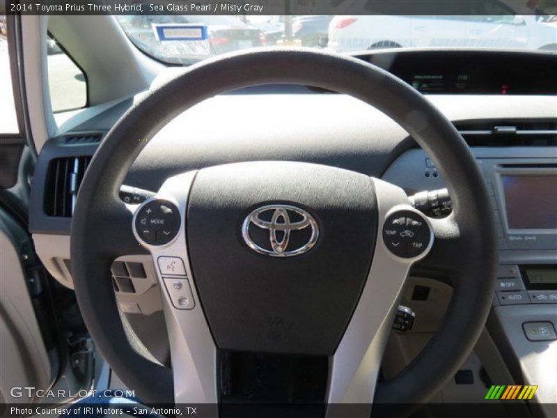 Sea Glass Pearl / Misty Gray 2014 Toyota Prius Three Hybrid