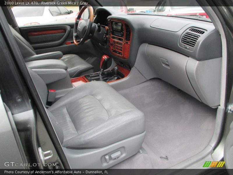Riverock Green Mica / Gray 2000 Lexus LX 470