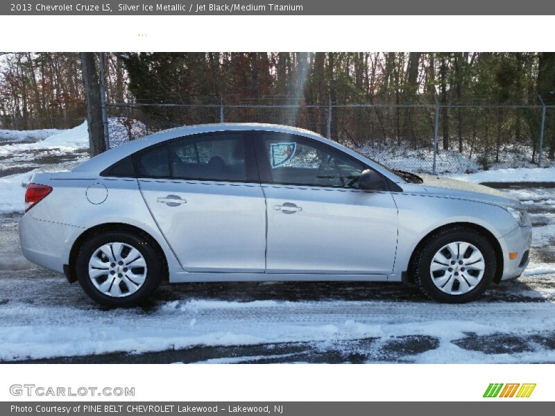 Silver Ice Metallic / Jet Black/Medium Titanium 2013 Chevrolet Cruze LS