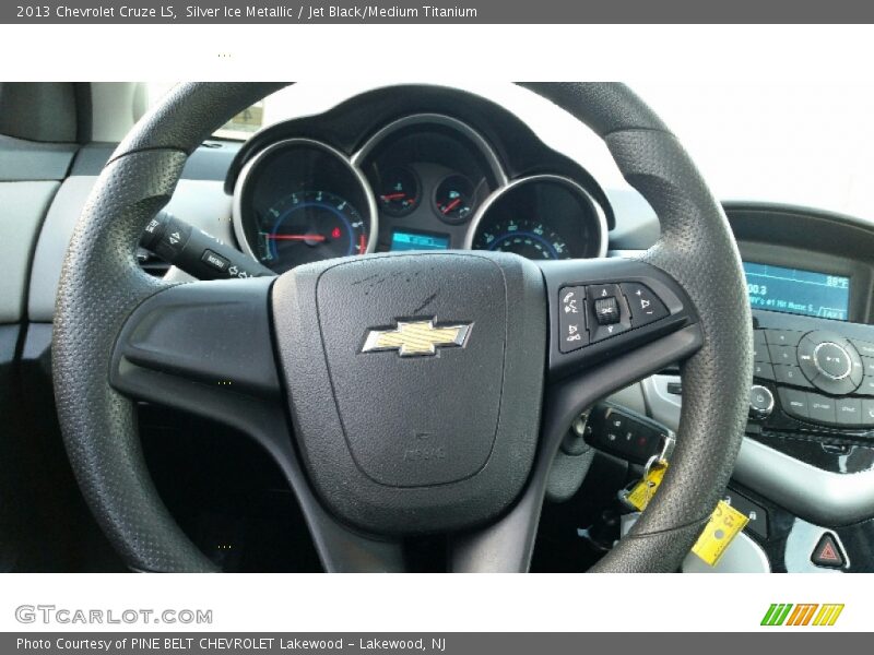 Silver Ice Metallic / Jet Black/Medium Titanium 2013 Chevrolet Cruze LS