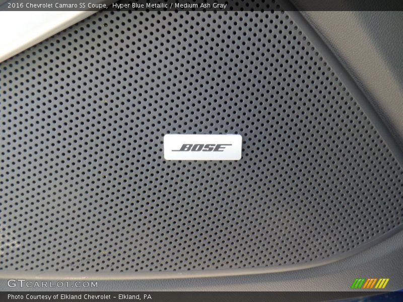 Hyper Blue Metallic / Medium Ash Gray 2016 Chevrolet Camaro SS Coupe