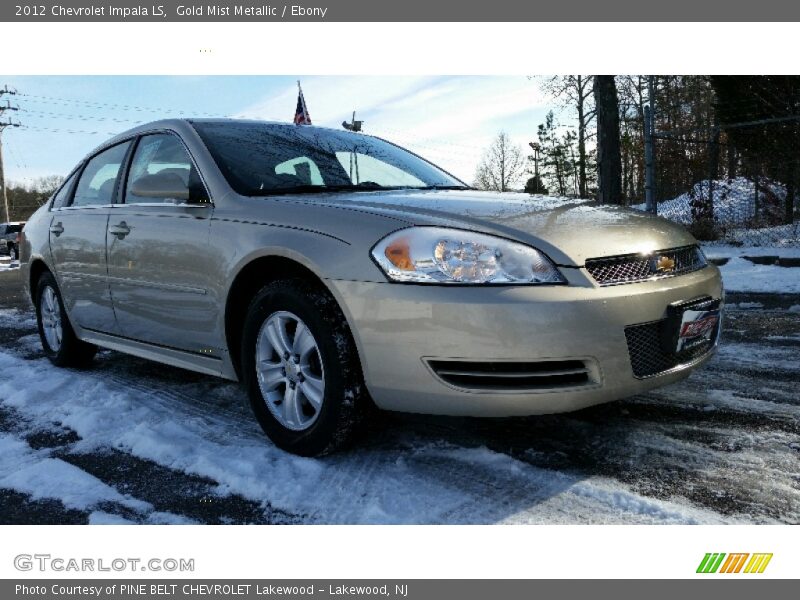 Gold Mist Metallic / Ebony 2012 Chevrolet Impala LS