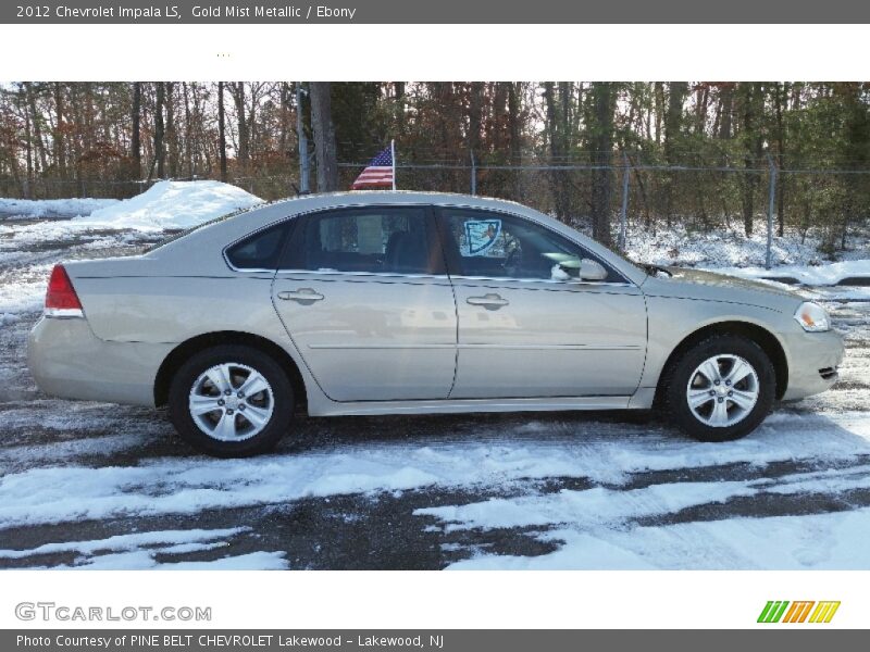 Gold Mist Metallic / Ebony 2012 Chevrolet Impala LS