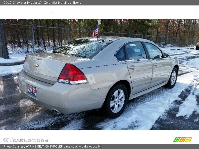 Gold Mist Metallic / Ebony 2012 Chevrolet Impala LS