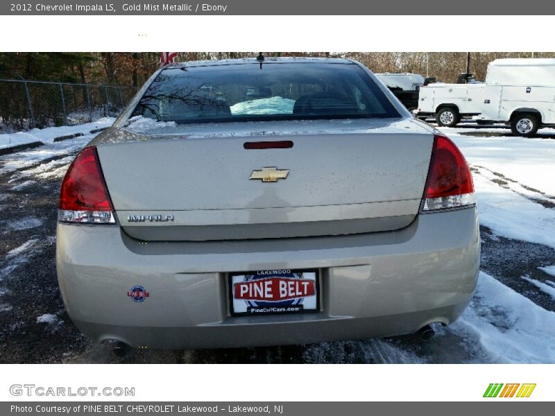 Gold Mist Metallic / Ebony 2012 Chevrolet Impala LS