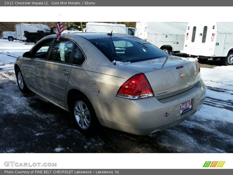 Gold Mist Metallic / Ebony 2012 Chevrolet Impala LS