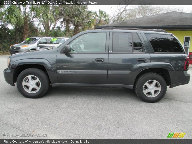 Dark Gray Metallic / Medium Pewter 2004 Chevrolet TrailBlazer LS