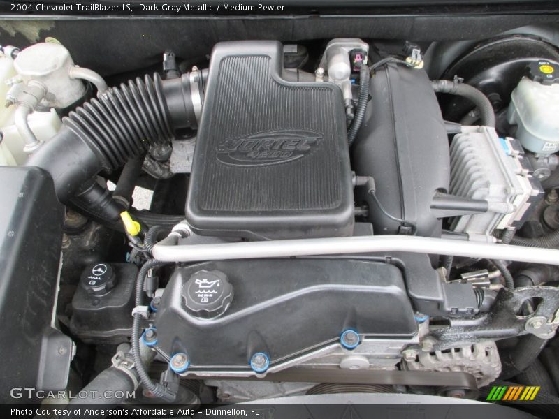 Dark Gray Metallic / Medium Pewter 2004 Chevrolet TrailBlazer LS