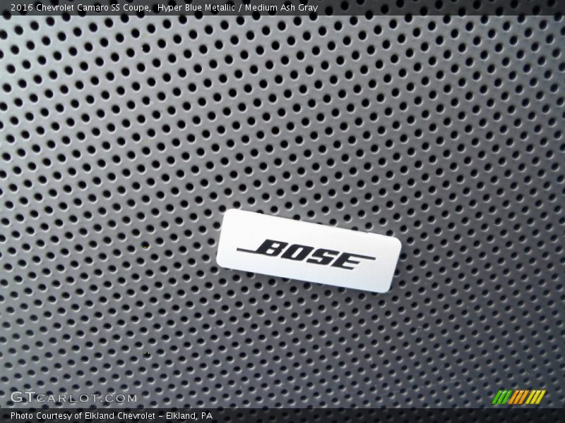 Hyper Blue Metallic / Medium Ash Gray 2016 Chevrolet Camaro SS Coupe
