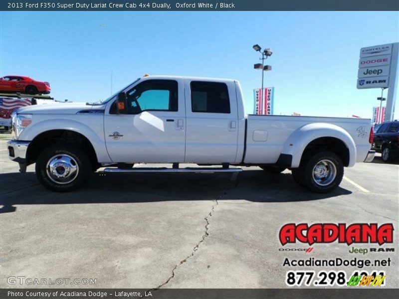 Oxford White / Black 2013 Ford F350 Super Duty Lariat Crew Cab 4x4 Dually