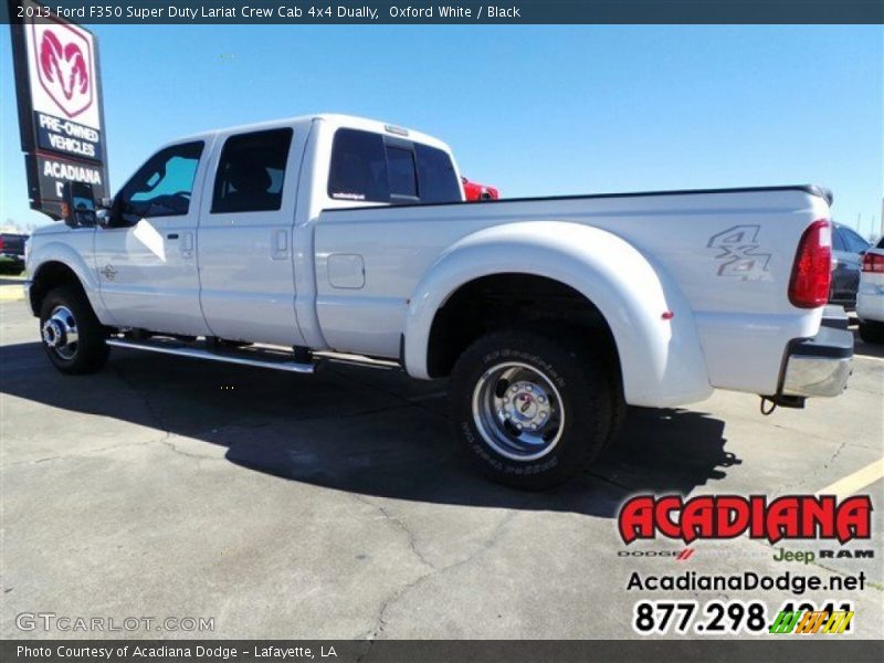 Oxford White / Black 2013 Ford F350 Super Duty Lariat Crew Cab 4x4 Dually