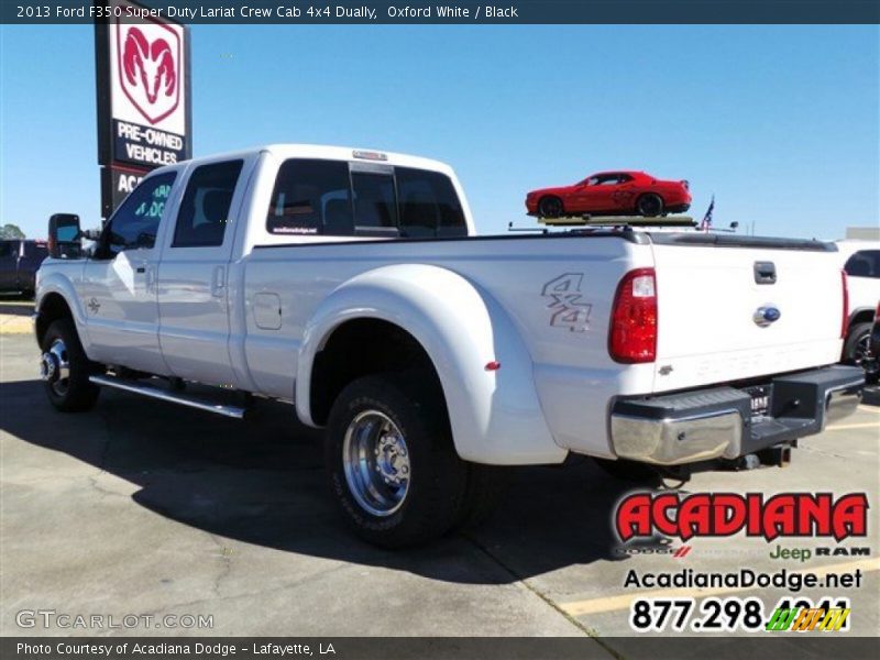 Oxford White / Black 2013 Ford F350 Super Duty Lariat Crew Cab 4x4 Dually