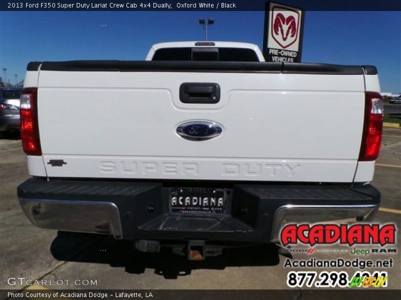 Oxford White / Black 2013 Ford F350 Super Duty Lariat Crew Cab 4x4 Dually