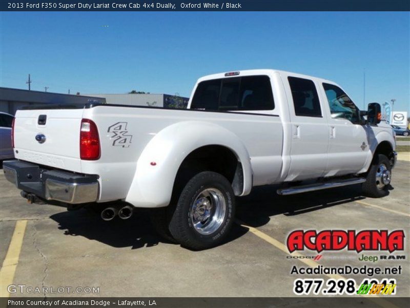 Oxford White / Black 2013 Ford F350 Super Duty Lariat Crew Cab 4x4 Dually
