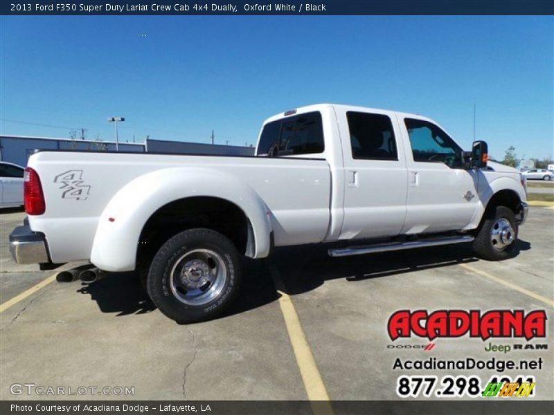 Oxford White / Black 2013 Ford F350 Super Duty Lariat Crew Cab 4x4 Dually