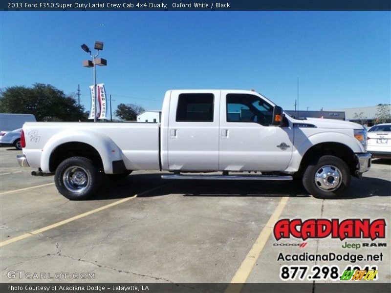 Oxford White / Black 2013 Ford F350 Super Duty Lariat Crew Cab 4x4 Dually