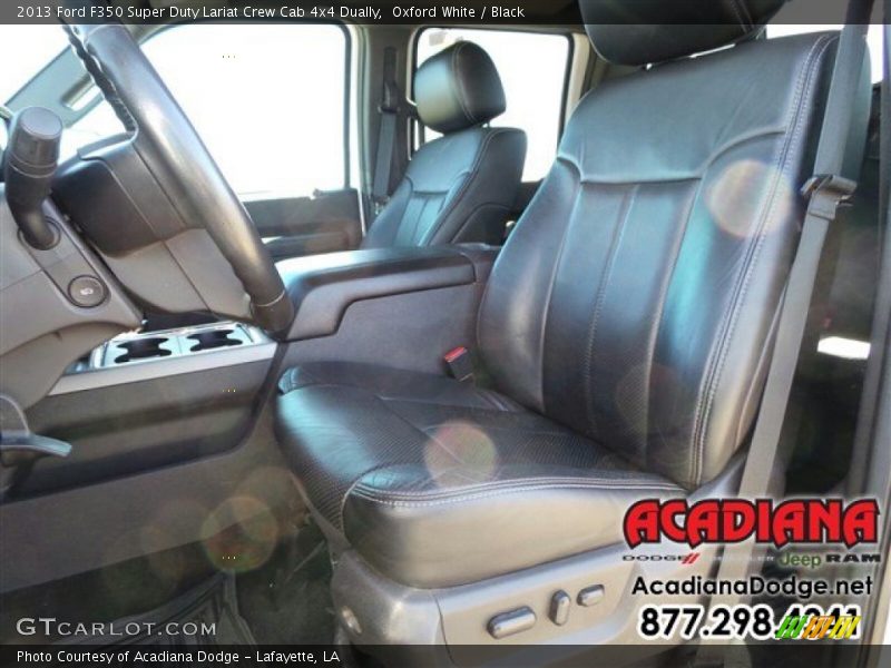 Oxford White / Black 2013 Ford F350 Super Duty Lariat Crew Cab 4x4 Dually