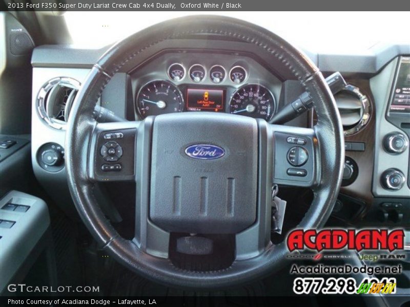 Oxford White / Black 2013 Ford F350 Super Duty Lariat Crew Cab 4x4 Dually