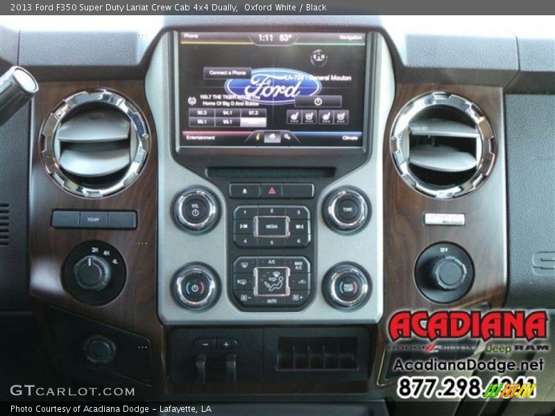 Oxford White / Black 2013 Ford F350 Super Duty Lariat Crew Cab 4x4 Dually