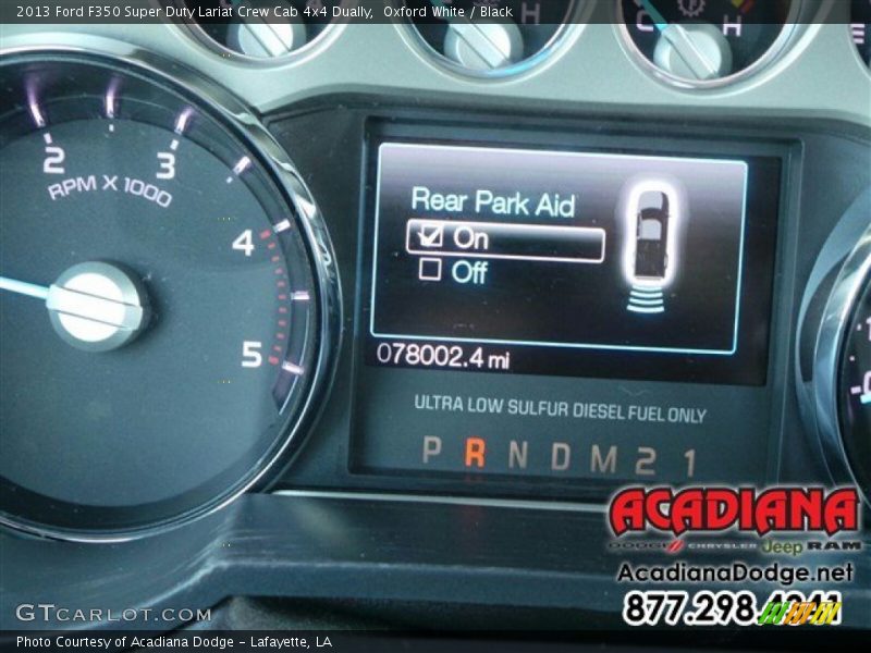 Oxford White / Black 2013 Ford F350 Super Duty Lariat Crew Cab 4x4 Dually