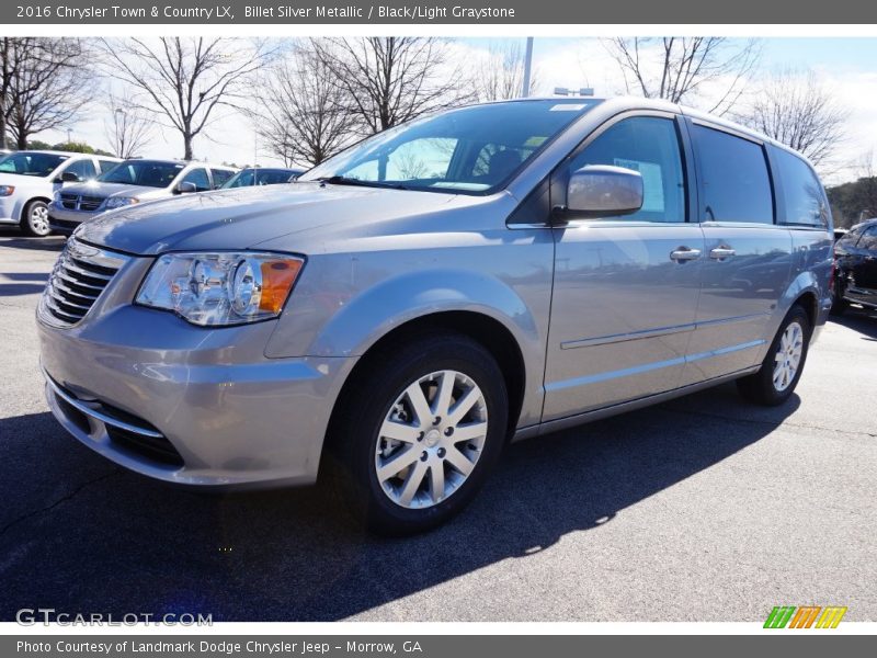 Billet Silver Metallic / Black/Light Graystone 2016 Chrysler Town & Country LX