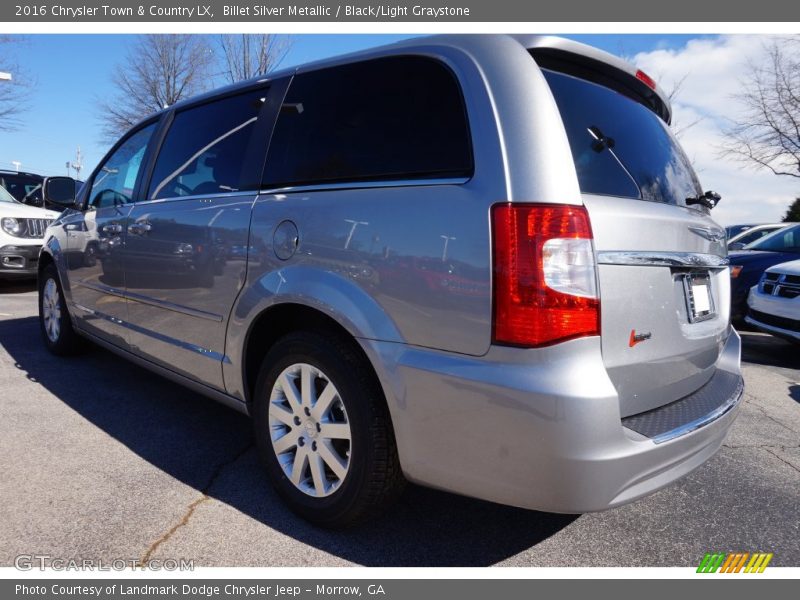 Billet Silver Metallic / Black/Light Graystone 2016 Chrysler Town & Country LX