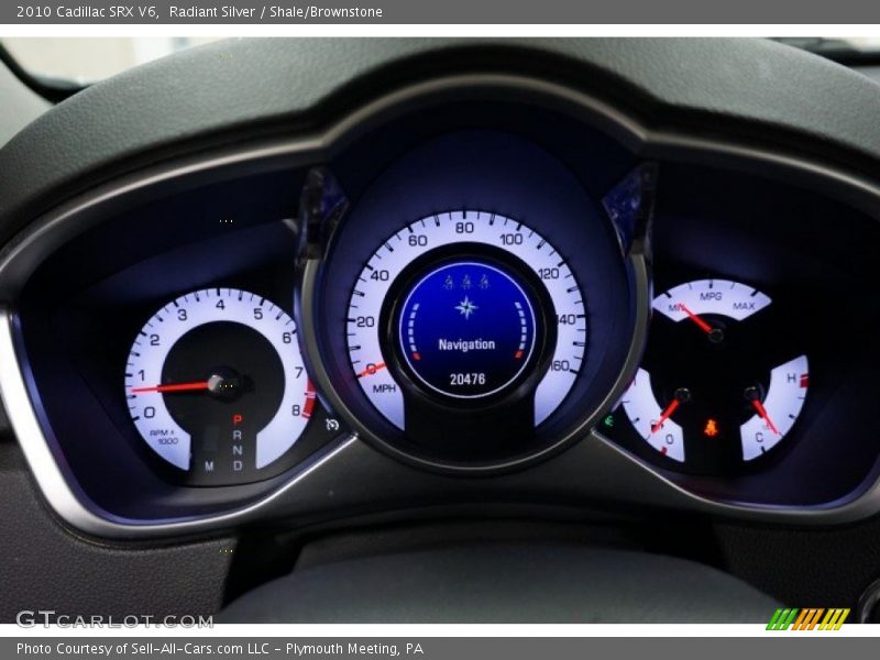 Radiant Silver / Shale/Brownstone 2010 Cadillac SRX V6