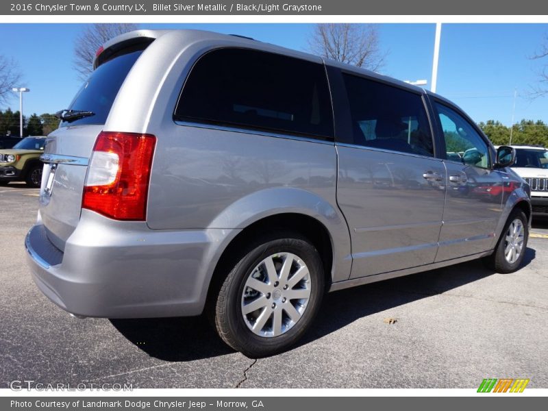Billet Silver Metallic / Black/Light Graystone 2016 Chrysler Town & Country LX