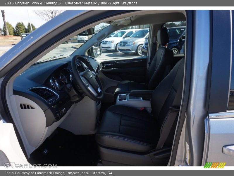 Billet Silver Metallic / Black/Light Graystone 2016 Chrysler Town & Country LX