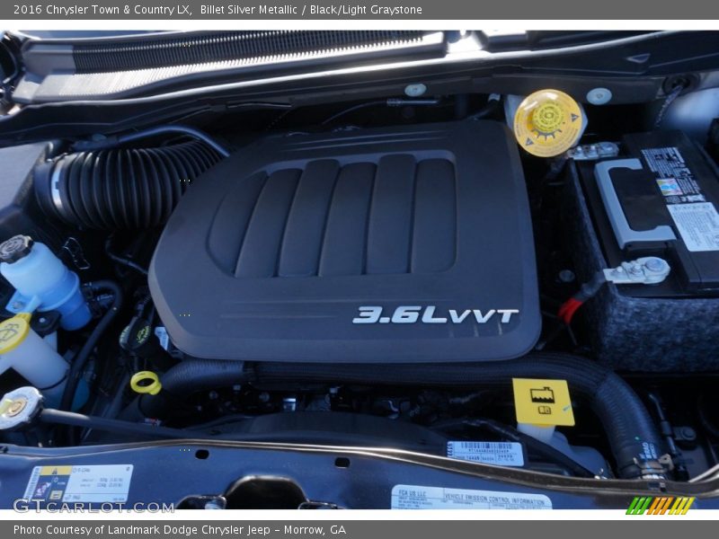 Billet Silver Metallic / Black/Light Graystone 2016 Chrysler Town & Country LX
